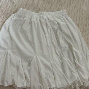 White Ruffled Skirt